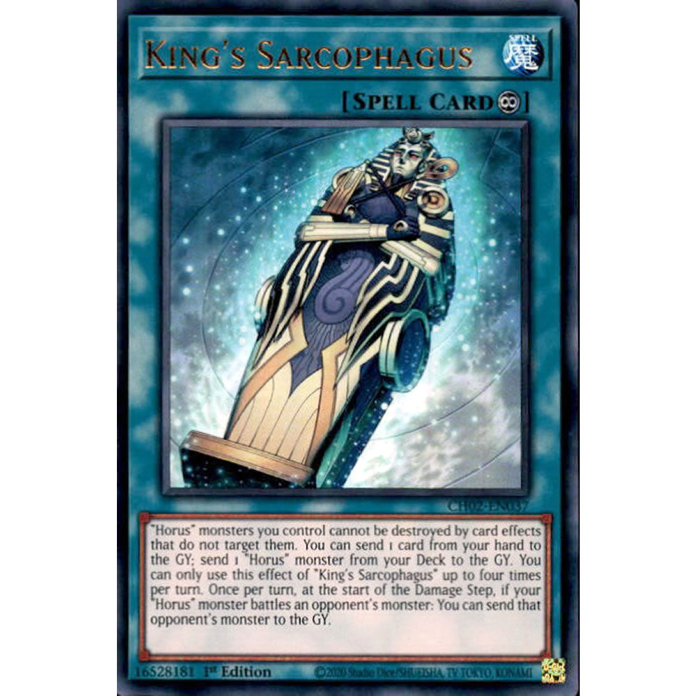 King's Sarcophagus CH02-EN037 Yu-Gi-Oh! Card from the THE CHRONICLES DECK: Spirit Charmers Set