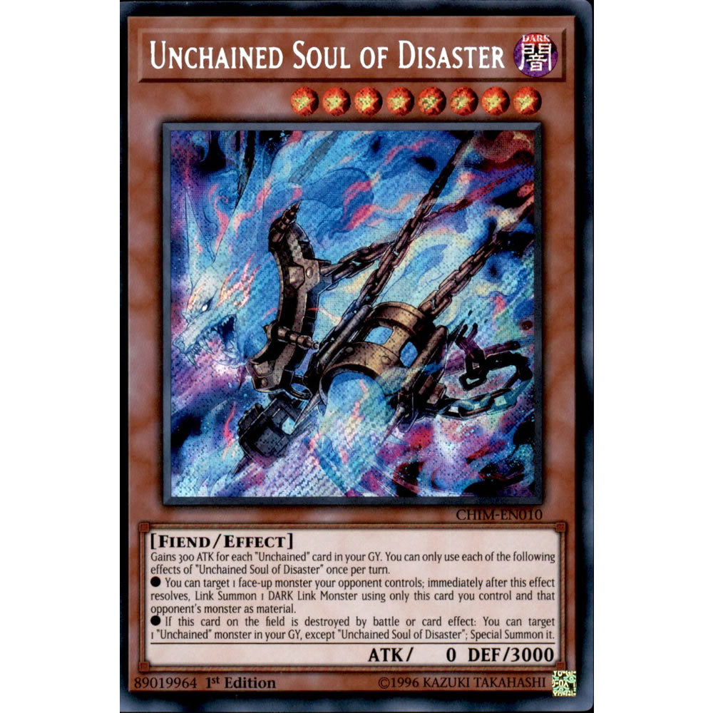Unchained Soul of Disaster CHIM-EN010 Yu-Gi-Oh! Card from the Chaos Impact Set