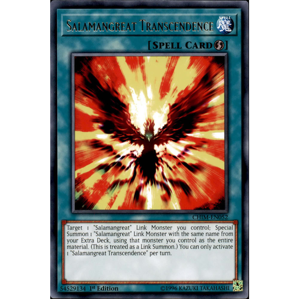 Salamangreat Transcendence CHIM-EN052 Yu-Gi-Oh! Card from the Chaos Impact Set