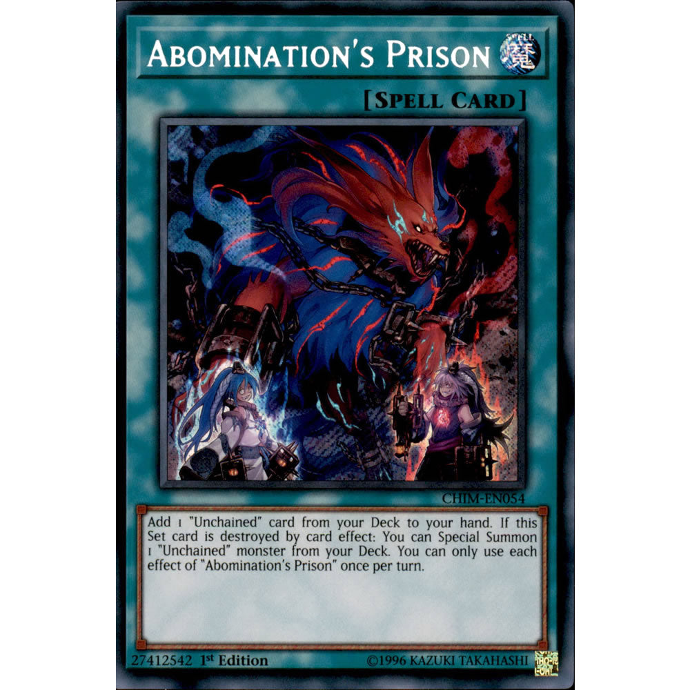 Abomination's Prison CHIM-EN054 Yu-Gi-Oh! Card from the Chaos Impact Set