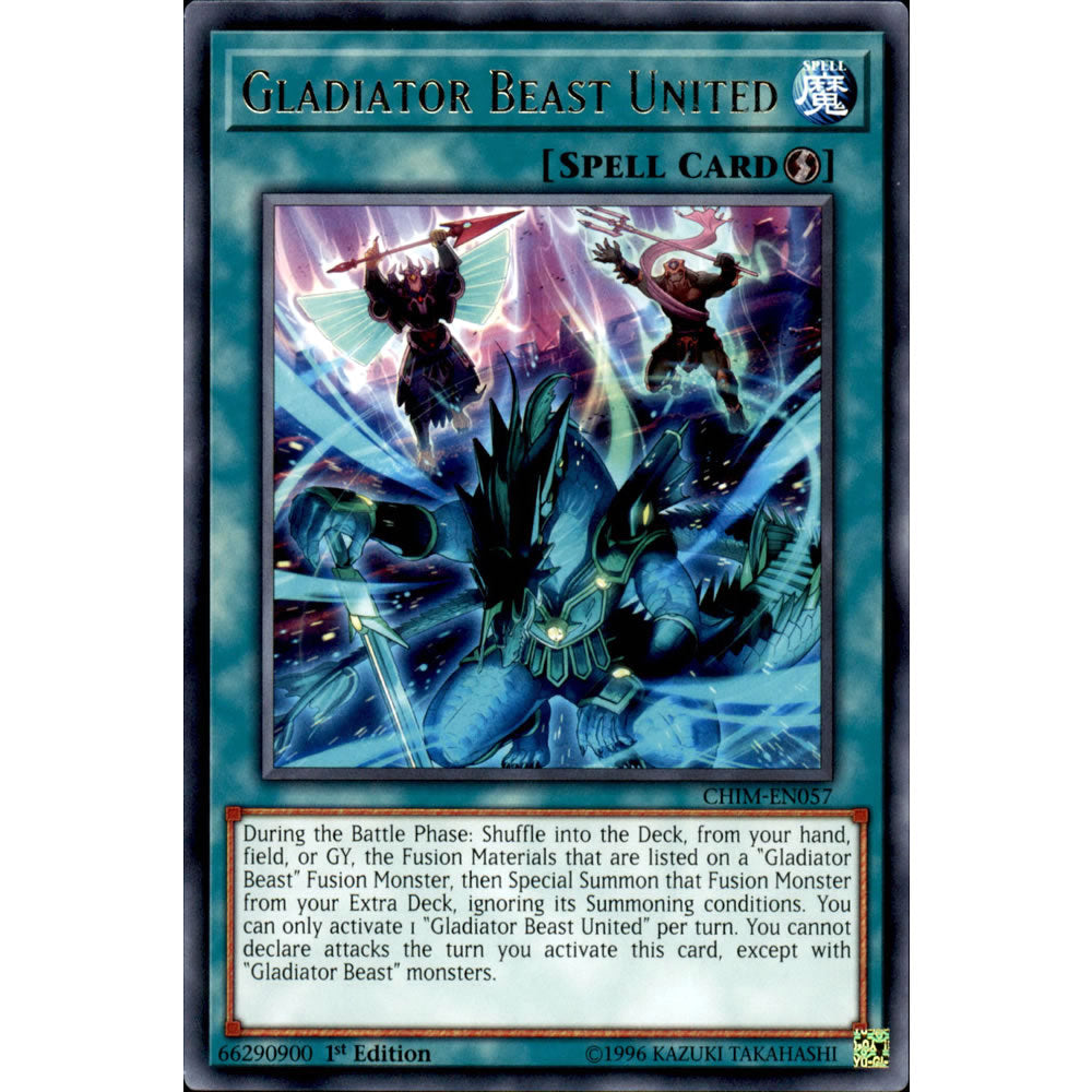 Gladiator Beast United CHIM-EN057 Yu-Gi-Oh! Card from the Chaos Impact Set