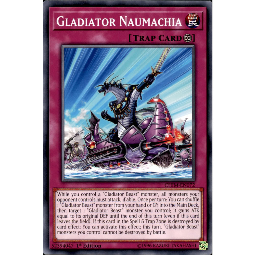 Gladiator Naumachia CHIM-EN072 Yu-Gi-Oh! Card from the Chaos Impact Set