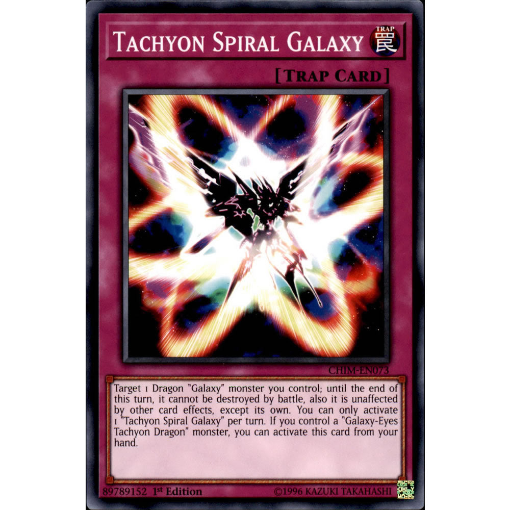 Tachyon Spiral Galaxy CHIM-EN073 Yu-Gi-Oh! Card from the Chaos Impact Set
