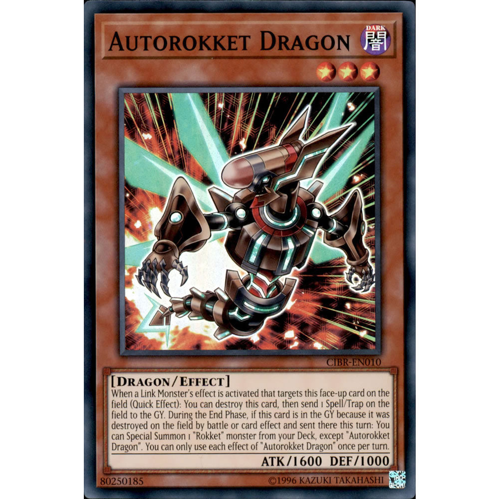 Autorokket Dragon CIBR-EN010 Yu-Gi-Oh! Card from the Circuit Break Set