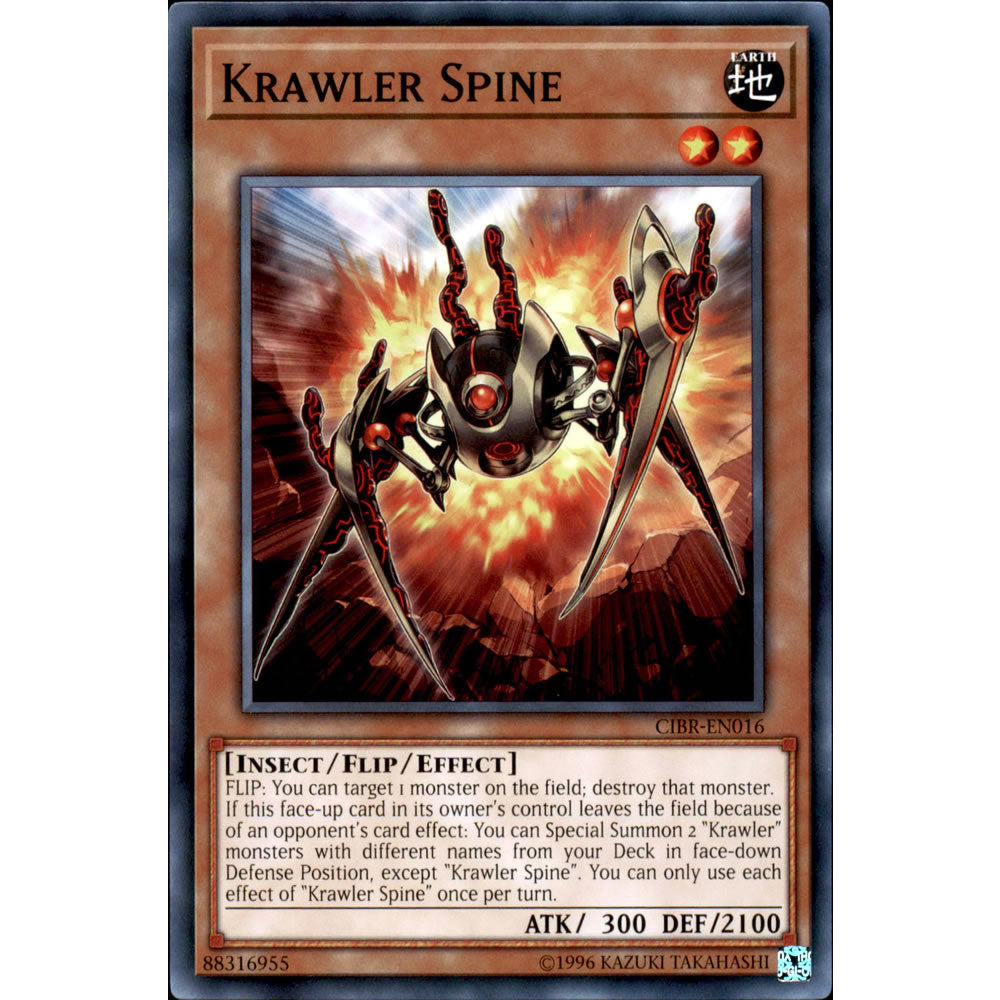 Krawler Spine CIBR-EN016 Yu-Gi-Oh! Card from the Circuit Break Set