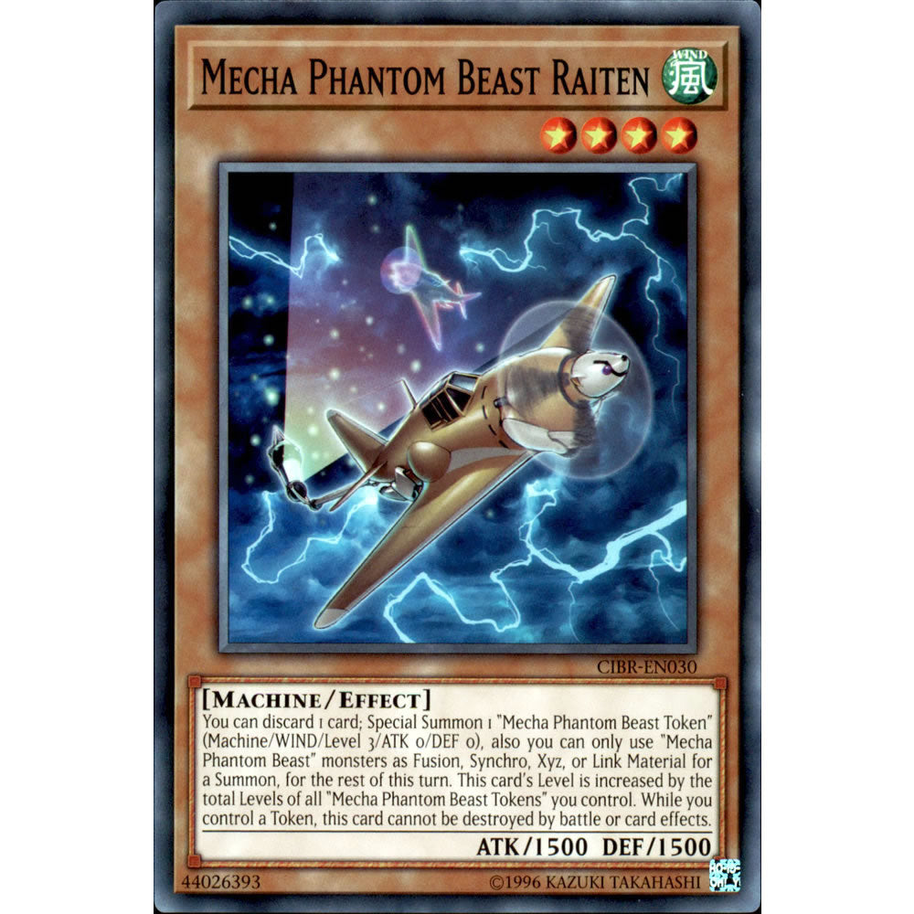 Mecha Phantom Beast Raiten CIBR-EN030 Yu-Gi-Oh! Card from the Circuit Break Set