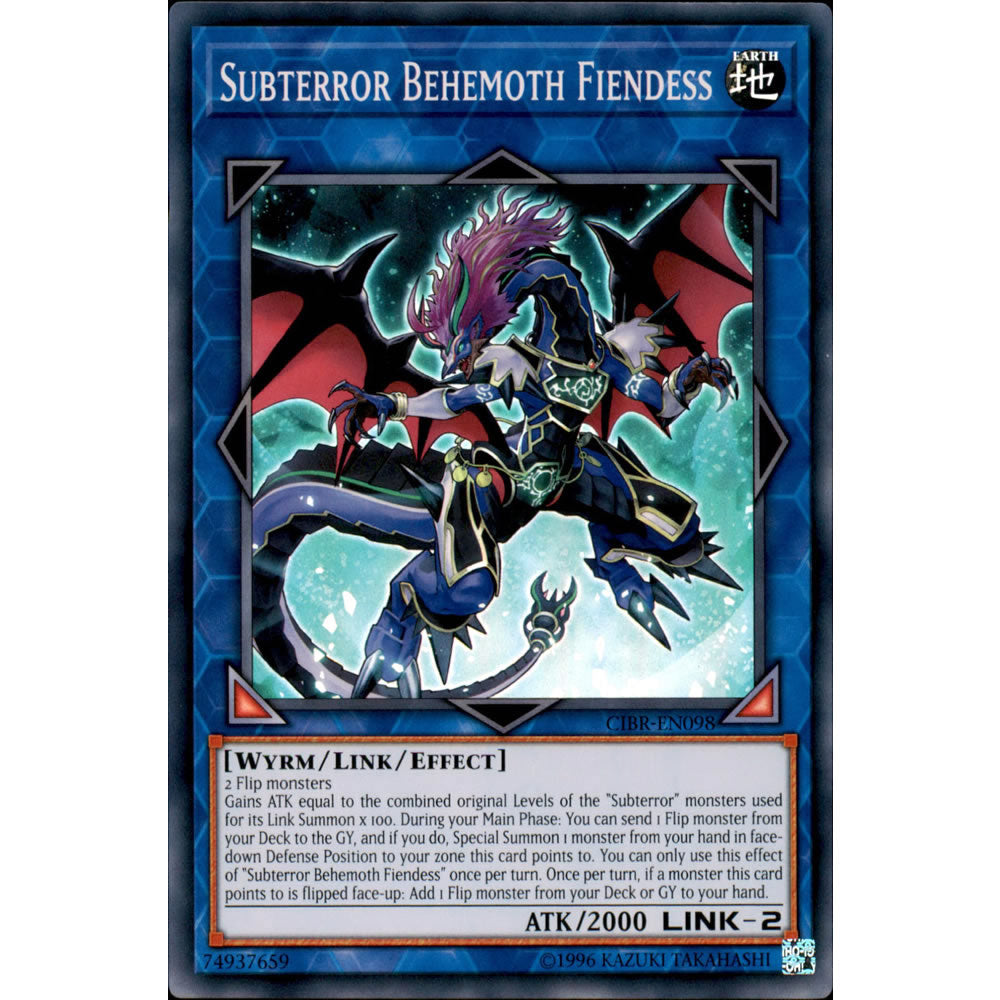 Subterror Behemoth Fiendess CIBR-EN098 Yu-Gi-Oh! Card from the Circuit Break Set