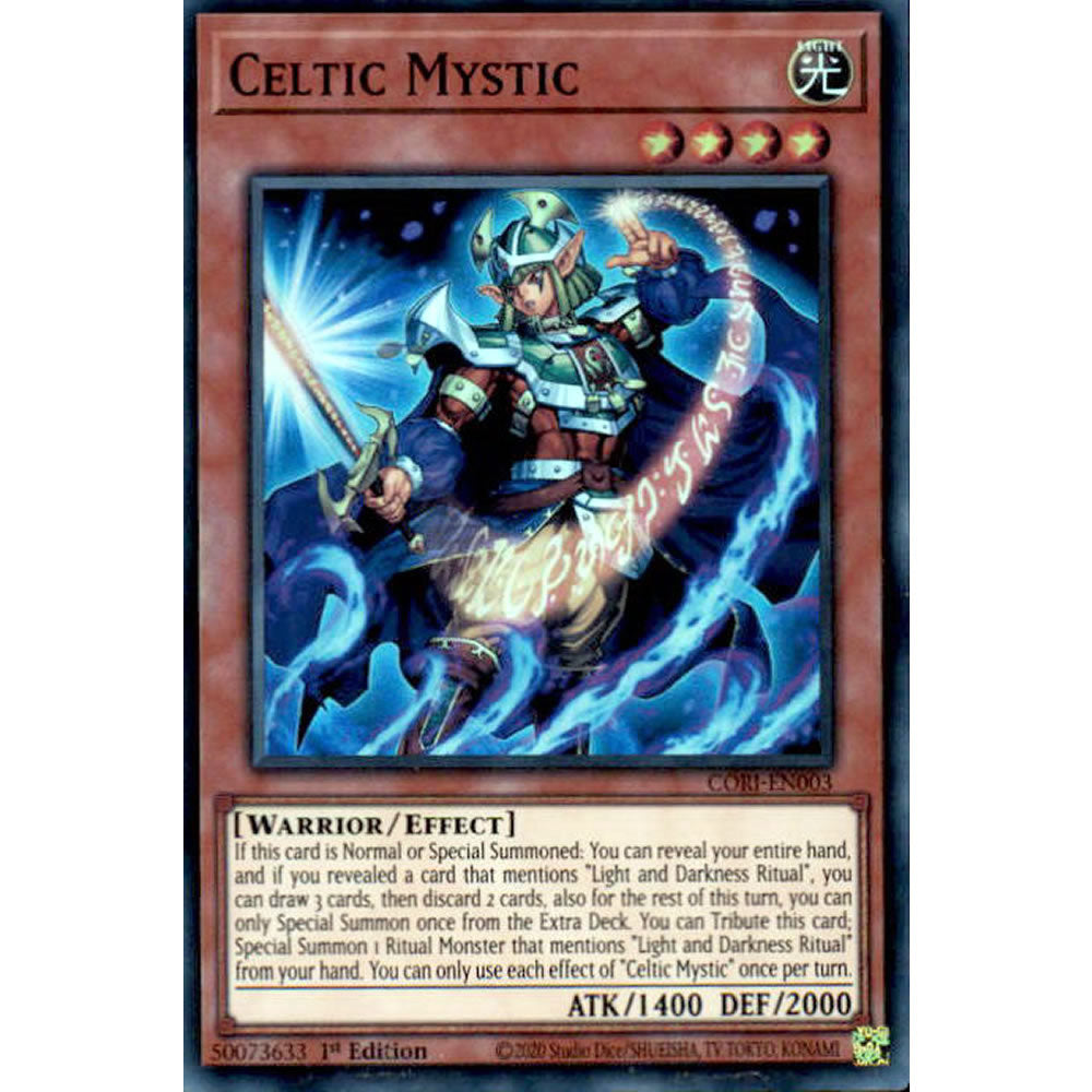 Celtic Mystic CORI-EN003 Yu-Gi-Oh! Card from the Chaos Origins Set