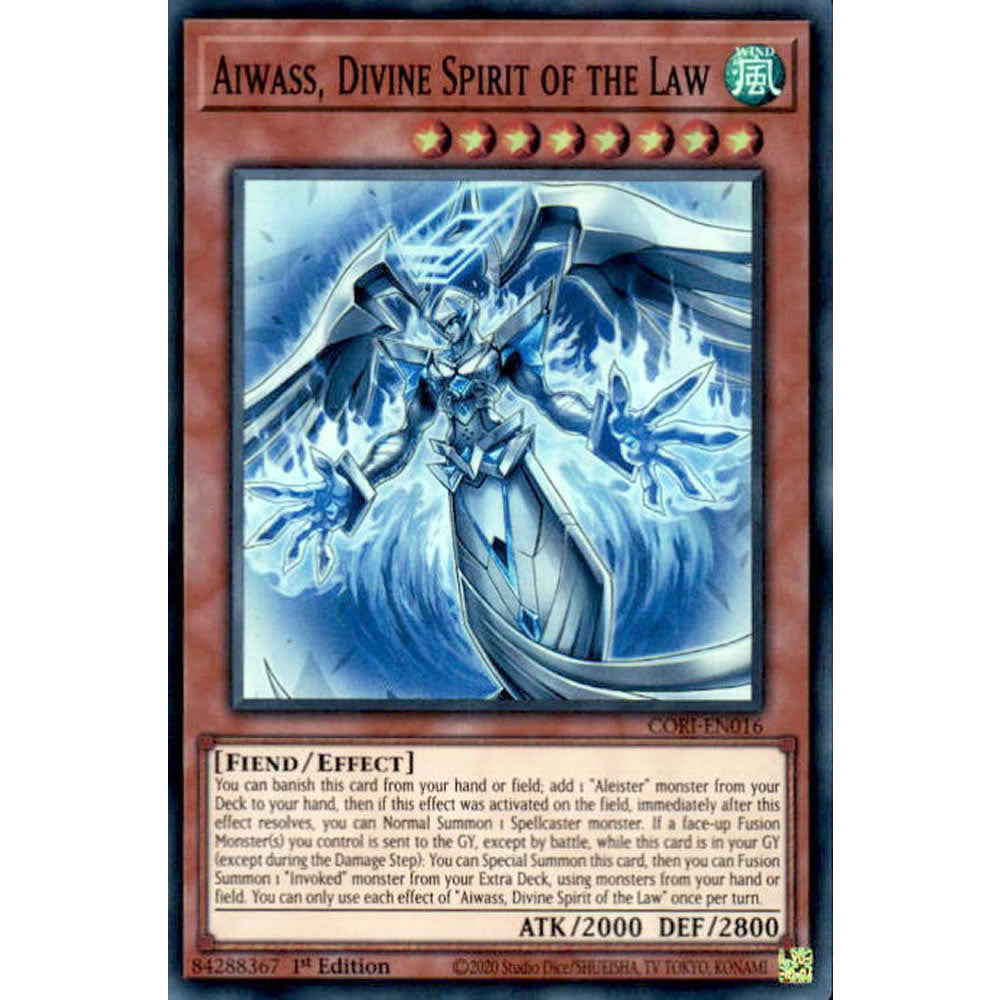Aiwass, Divine Spirit of the Law CORI-EN016 Yu-Gi-Oh! Card from the Chaos Origins Set