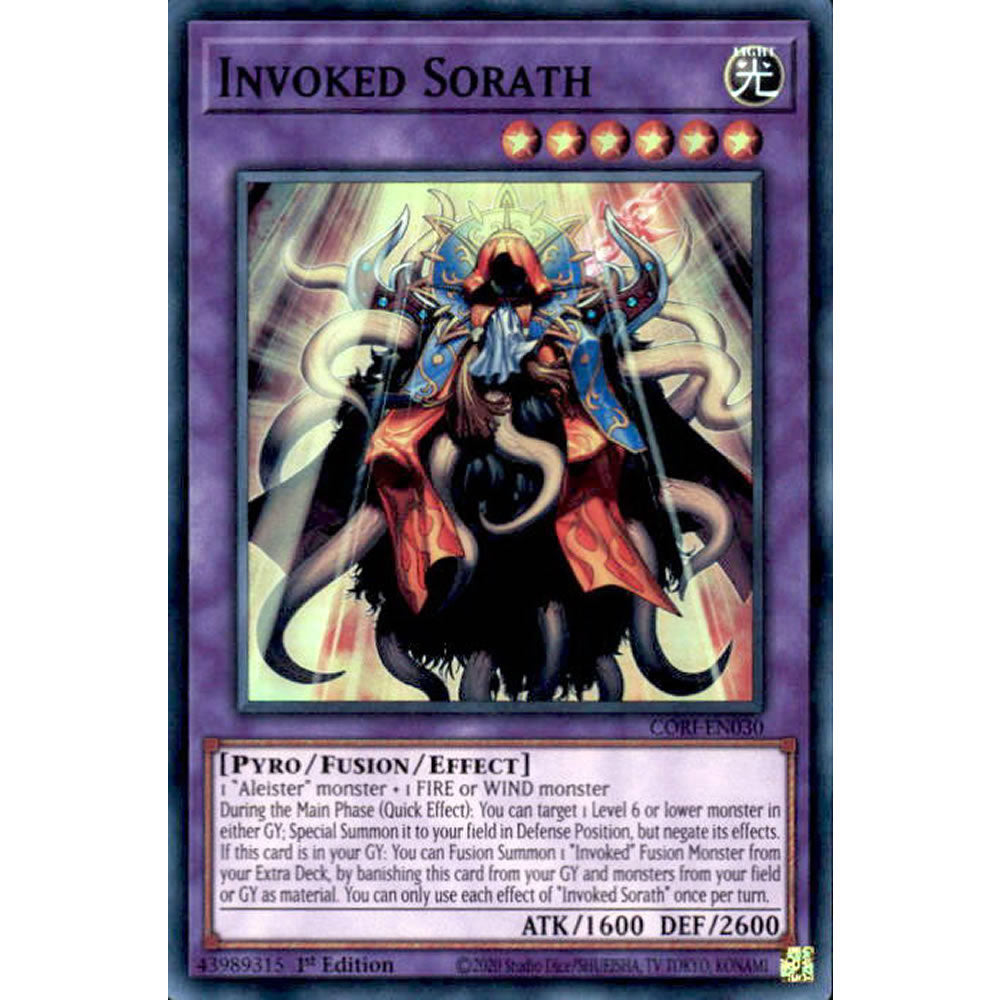 Invoked Sorath CORI-EN030 Yu-Gi-Oh! Card from the Chaos Origins Set