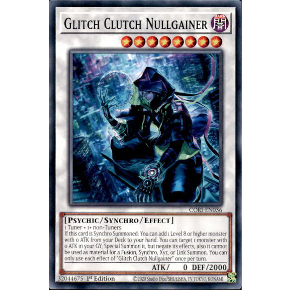 Glitch Clutch Nullgainer CORI-EN036 Yu-Gi-Oh! Card from the Chaos Origins Set