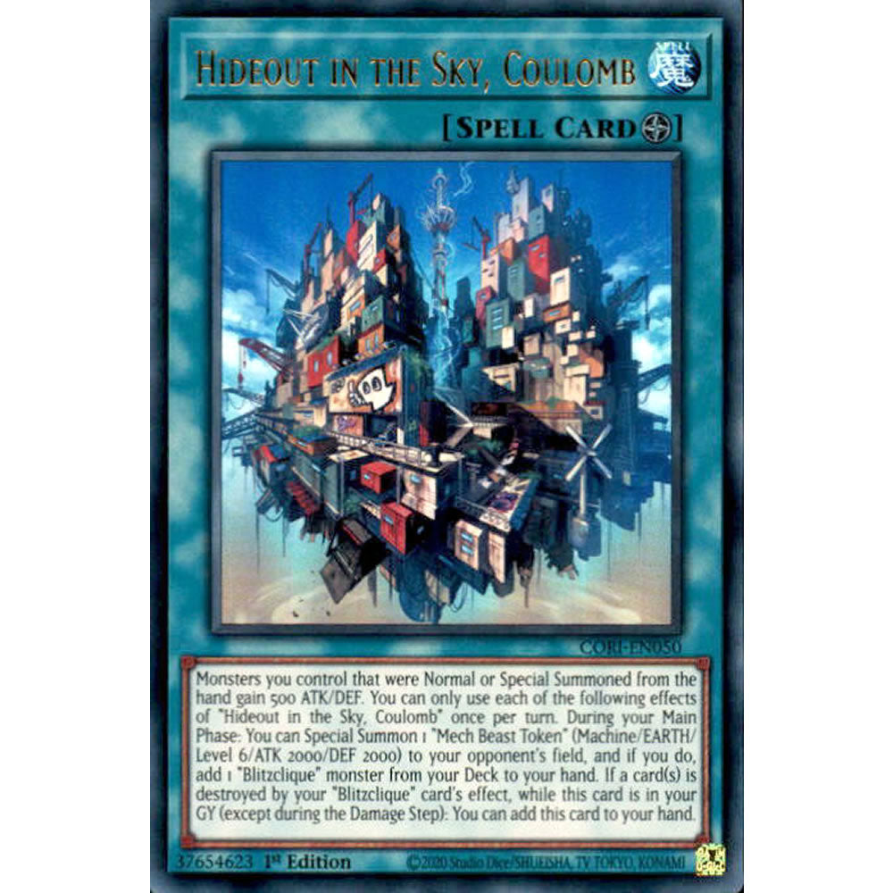 Hideout in the Sky, Coulomb CORI-EN050 Yu-Gi-Oh! Card from the Chaos Origins Set