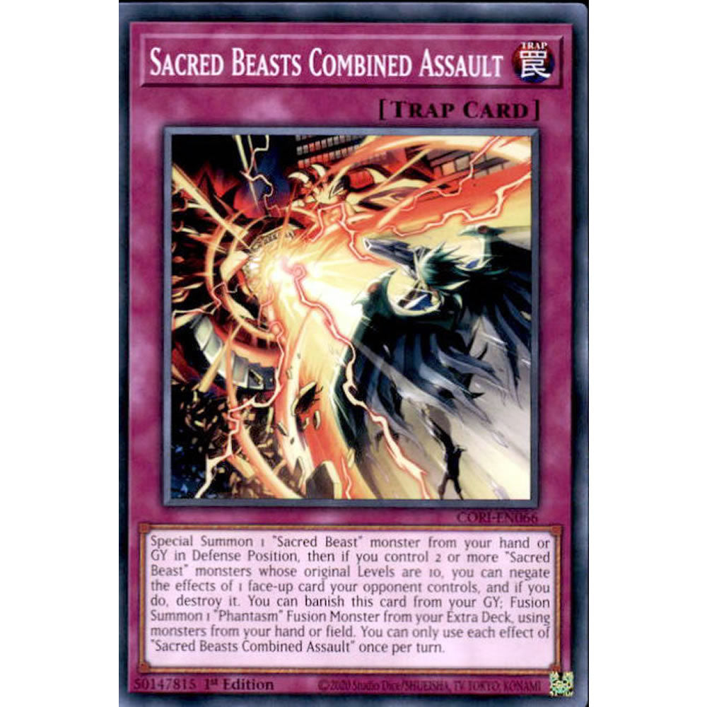 Sacred Beasts Combined Assault CORI-EN066 Yu-Gi-Oh! Card from the Chaos Origins Set