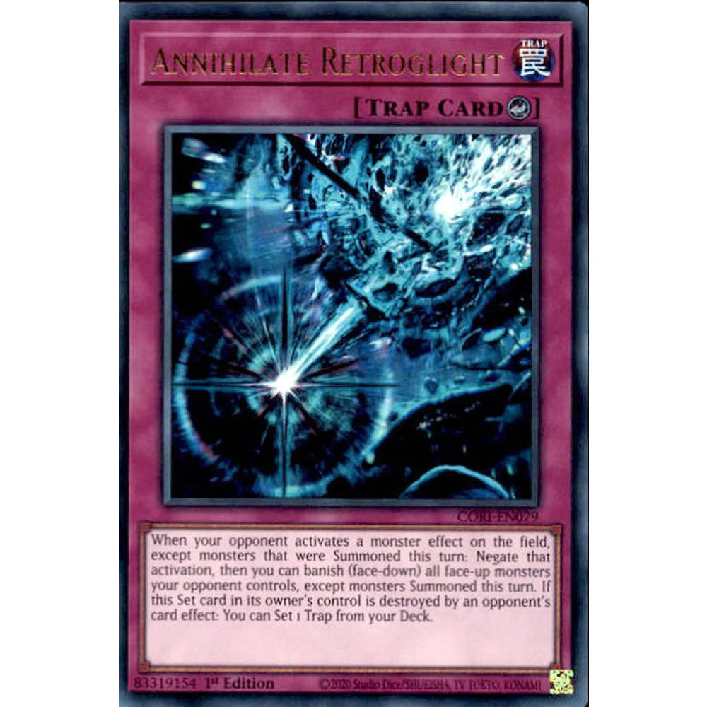 Annihilate Retroglight CORI-EN079 Yu-Gi-Oh! Card from the Chaos Origins Set