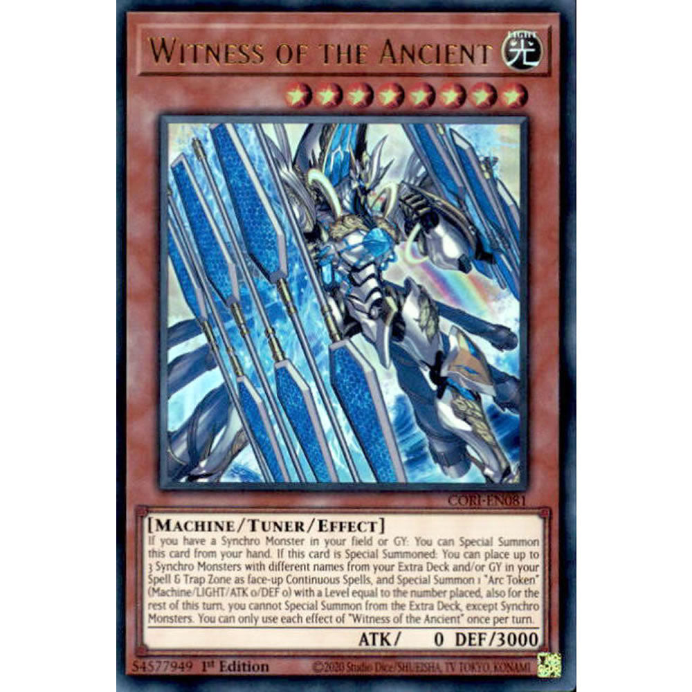 Witness of the Ancient CORI-EN081 Yu-Gi-Oh! Card from the Chaos Origins Set