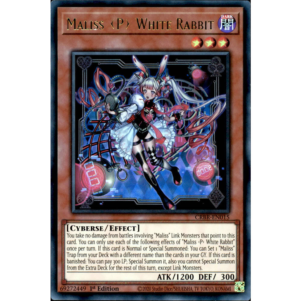 Maliss White Rabbit CRBR-EN015 Yu-Gi-Oh! Card Maliss White Rabbit CRBR-EN015 Yu-Gi-Oh! Card