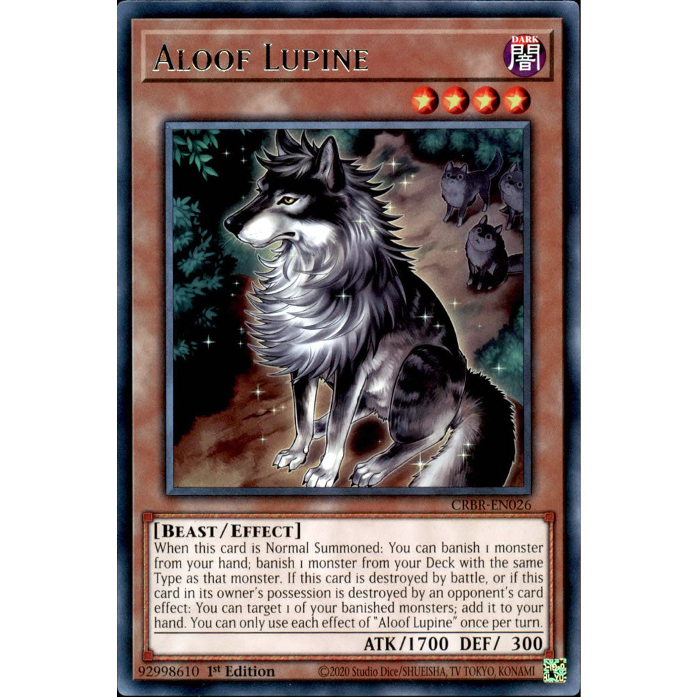 Aloof Lupine CRBR-EN026 Yu-Gi-Oh! Card Aloof Lupine CRBR-EN026 Yu-Gi-Oh! Card