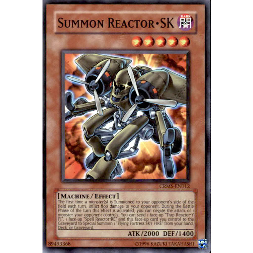 Summon Reactor SK CRMS-EN012 Yu-Gi-Oh! Card from the Crimson Crisis Set