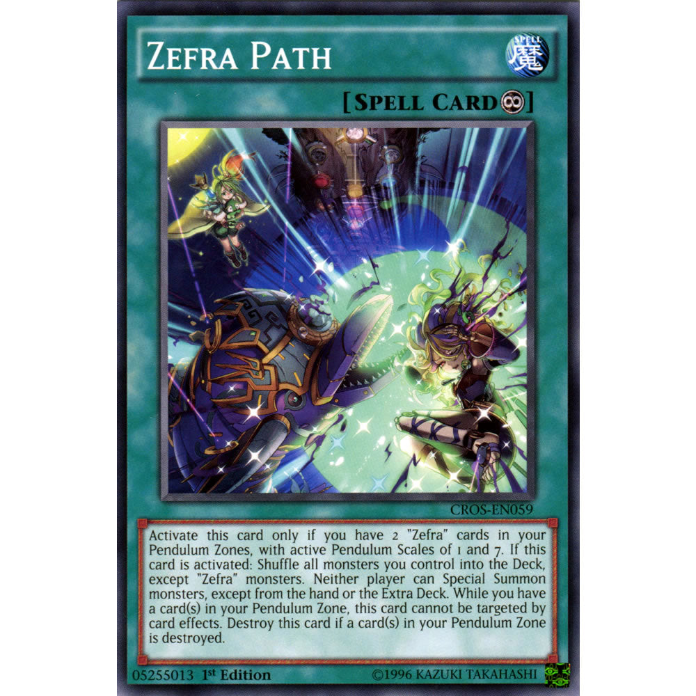 Zefra Path CROS-EN059 Yu-Gi-Oh! Card from the Crossed Souls Set