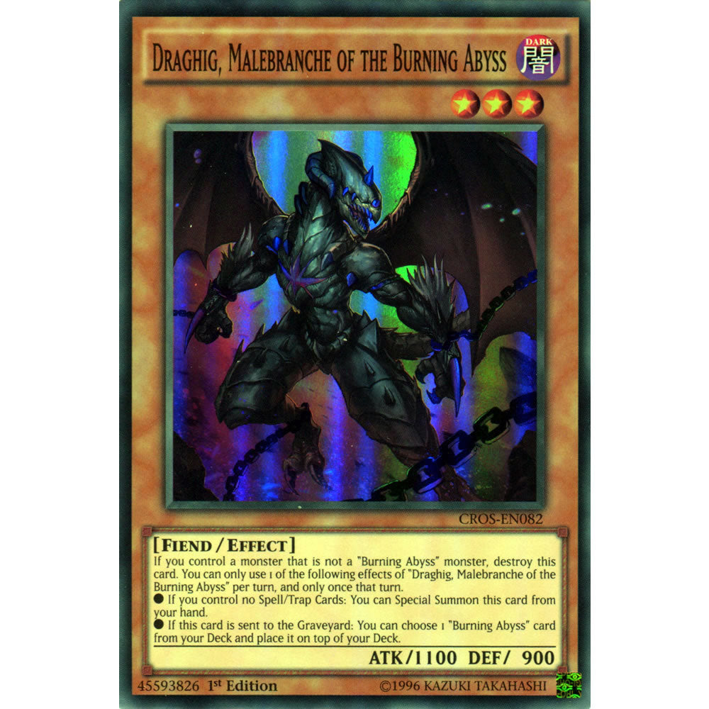 Draghig, Malebranche of the Burning Abyss CROS-EN082 Yu-Gi-Oh! Card from the Crossed Souls Set