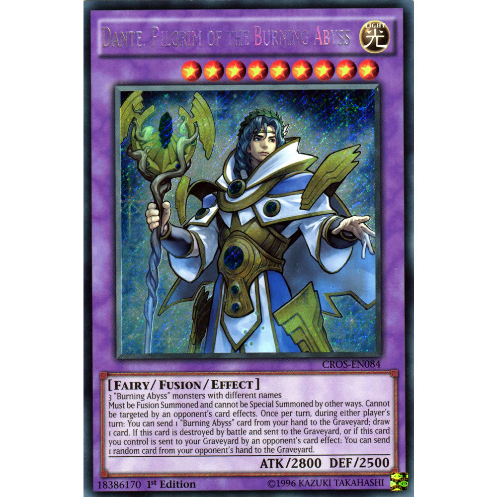 Dante, Pilgrim of the Burning Abyss CROS-EN084 Yu-Gi-Oh! Card from the Crossed Souls Set