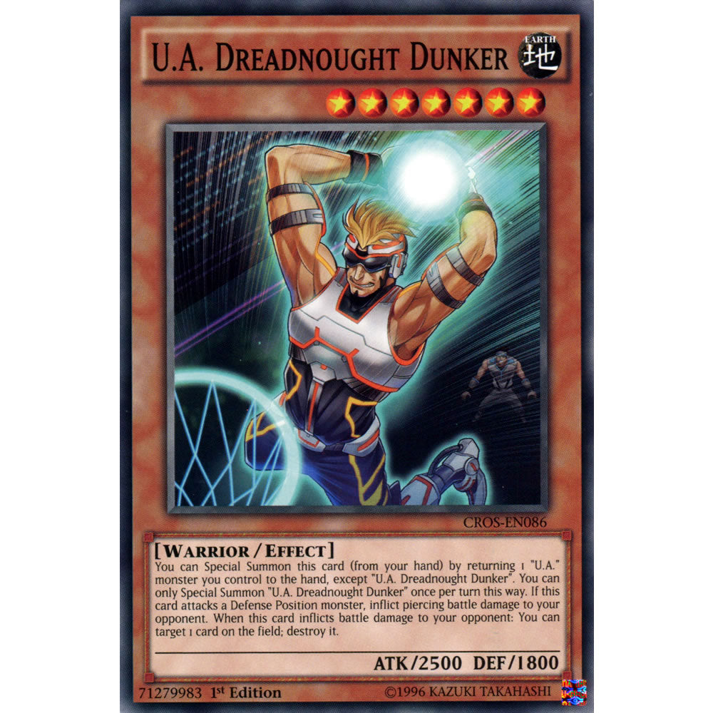 Yu-Gi-Oh! U.A. Dreadnought Dunker Card - CROS-EN086 Common, 1st Edition, From Crossed Souls Set