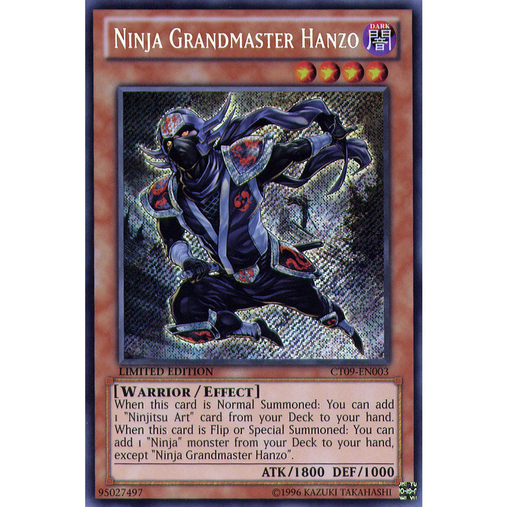 Ninja Grandmaster Hanzo CT09-EN003 Yu-Gi-Oh! Card from the Collector Tin 2012 Promo Set