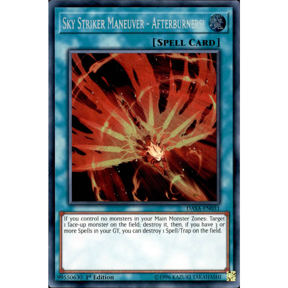 Sky Striker Maneuver - Afterburners! DASA-EN031 Yu-Gi-Oh! Card from the Dark Saviors Set