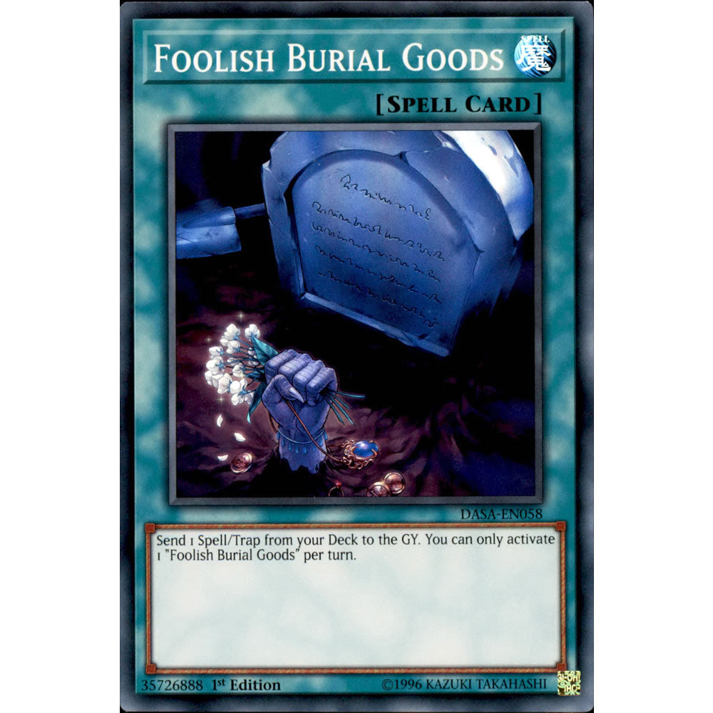 Foolish Burial Goods DASA-EN058 Yu-Gi-Oh! Card from the Dark Saviors Set