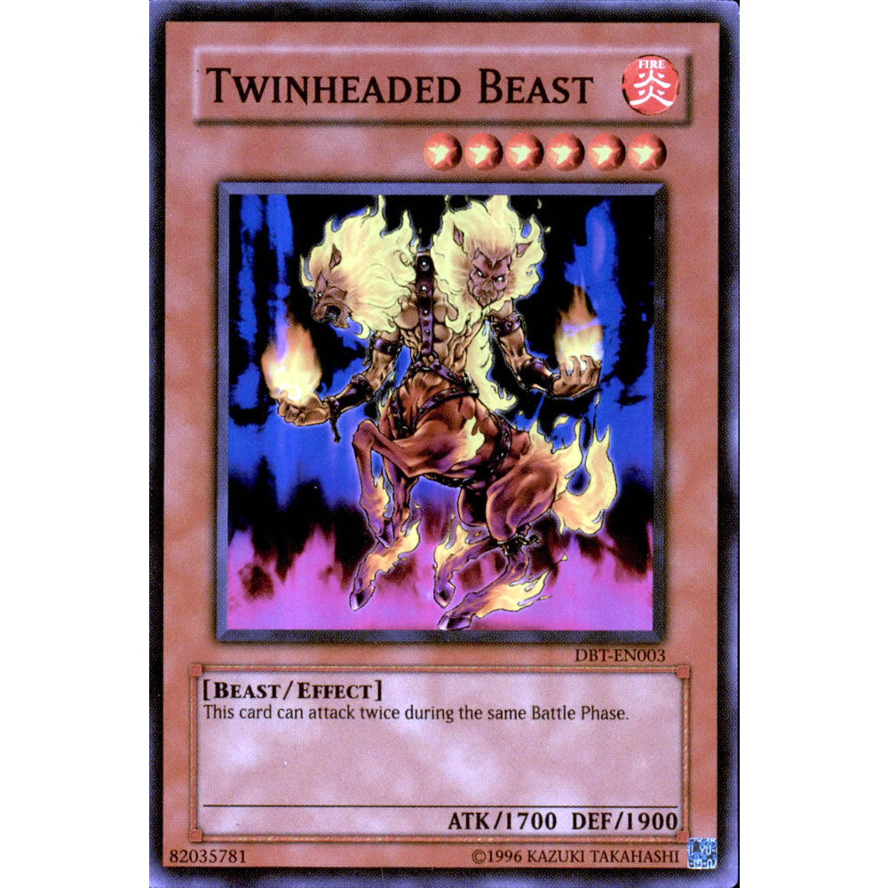 Twinheaded Beast DBT-EN003 Yu-Gi-Oh! Card - Deckboosters Twinheaded Beast DBT-EN003 Yu-Gi-Oh! Card - Deckboosters