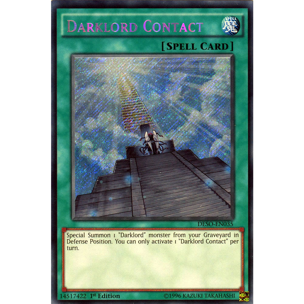 Darklord Contact DESO-EN035 Yu-Gi-Oh! Card from the Destiny Soldiers Set