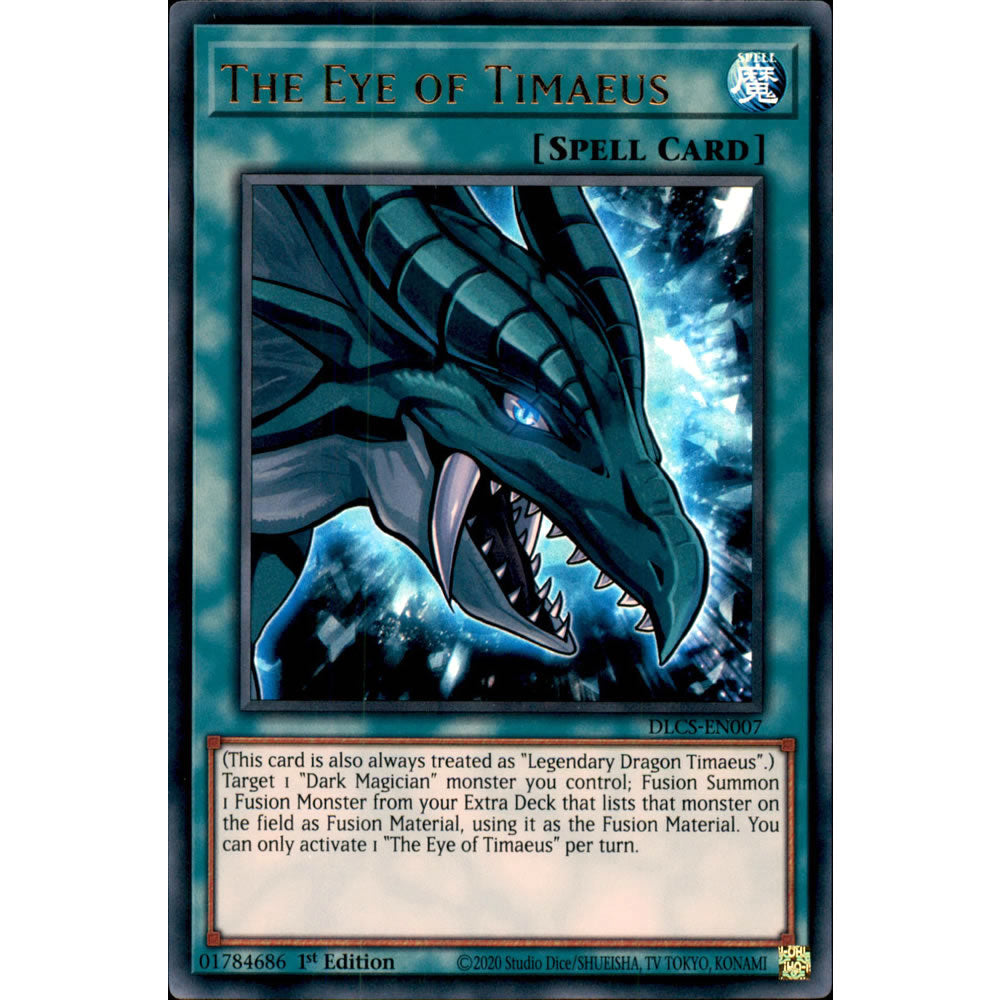 The Eye of Timaeus DLCS-EN007 Yu-Gi-Oh! Card The Eye of Timaeus DLCS-EN007 Yu-Gi-Oh! Card