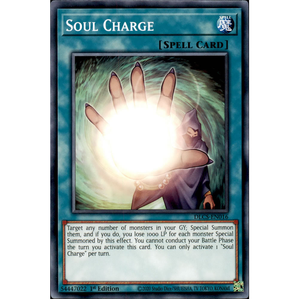 yugioh card of the soul Soul Charge DLCS-EN016 Yu-Gi-Oh! Card
