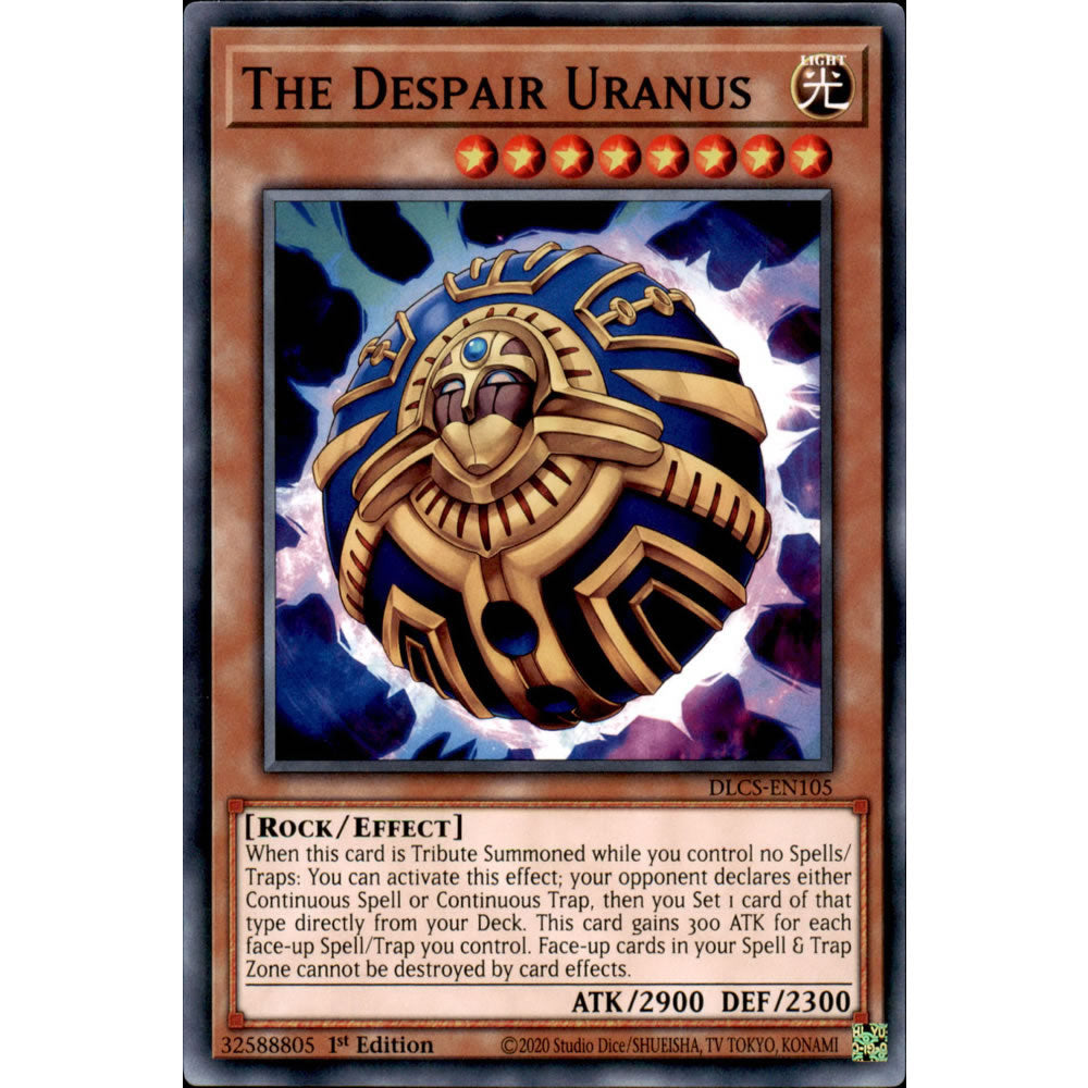 The Despair Uranus DLCS-EN105 Yu-Gi-Oh! Card from the Dragons of Legend: The Complete Series Set