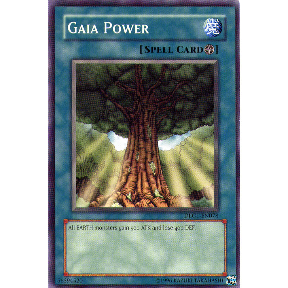 Gaia Power DLG1-EN078 Yu-Gi-Oh! Card from the Dark Legends Set