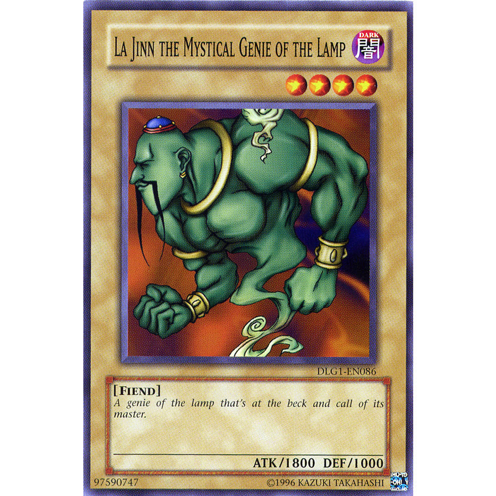 La Jinn the Mystical Genie of the Lamp DLG1-EN086 Yu-Gi-Oh! Card from the Dark Legends Set