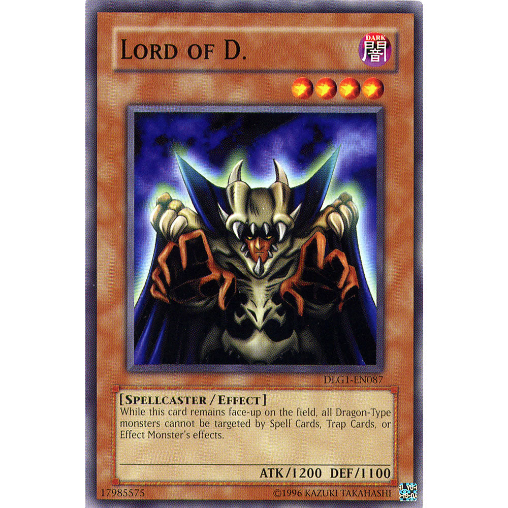 Lord of D. DLG1-EN087 Yu-Gi-Oh! Card from the Dark Legends Set