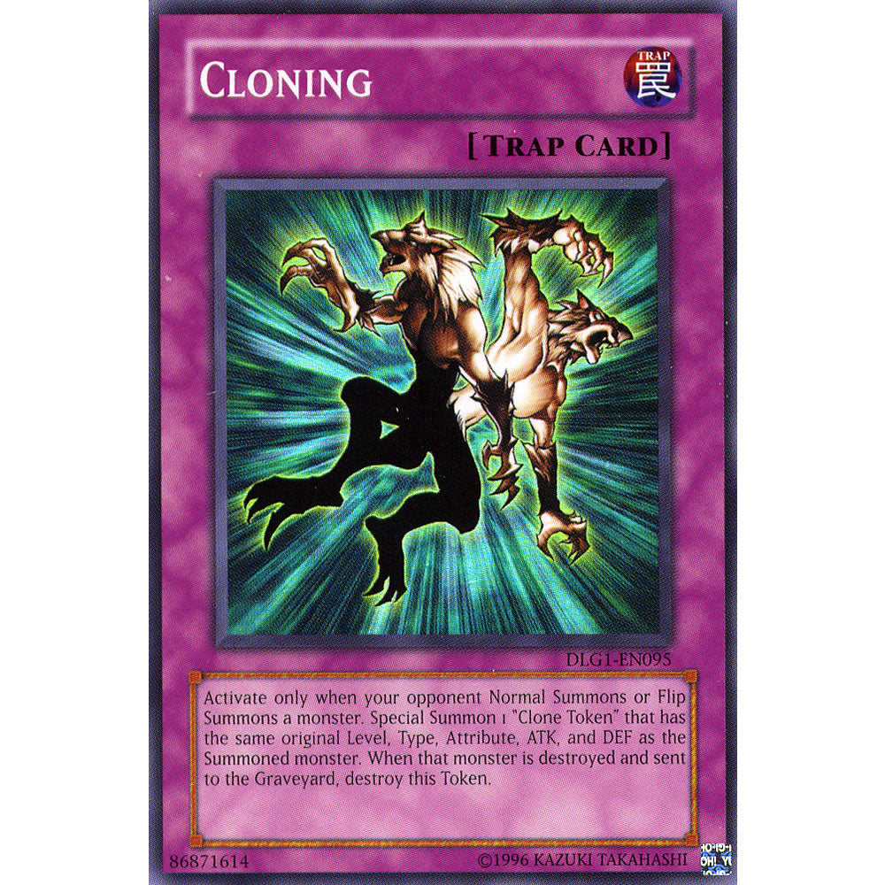 Cloning DLG1-EN095 Yu-Gi-Oh! Card from the Dark Legends Set