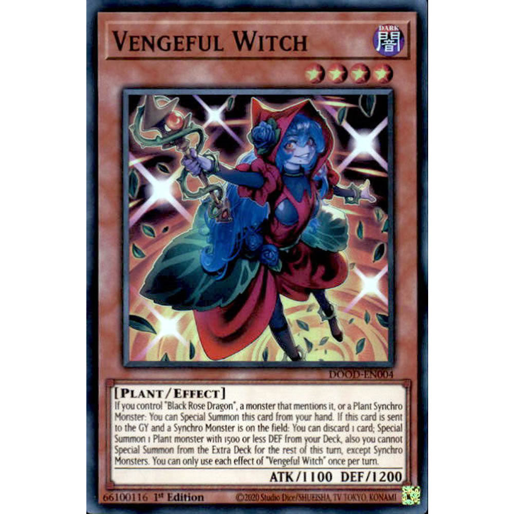 Vengeful Witch DOOD-EN004 Yu-Gi-Oh! Card from the Doom of Dimensions Set