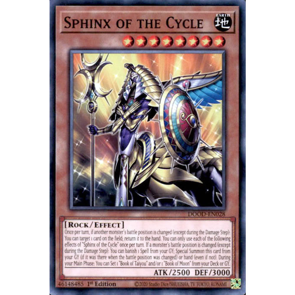 Sphinx of the Cycle DOOD-EN028 Yu-Gi-Oh! Card from the Doom of Dimensions Set