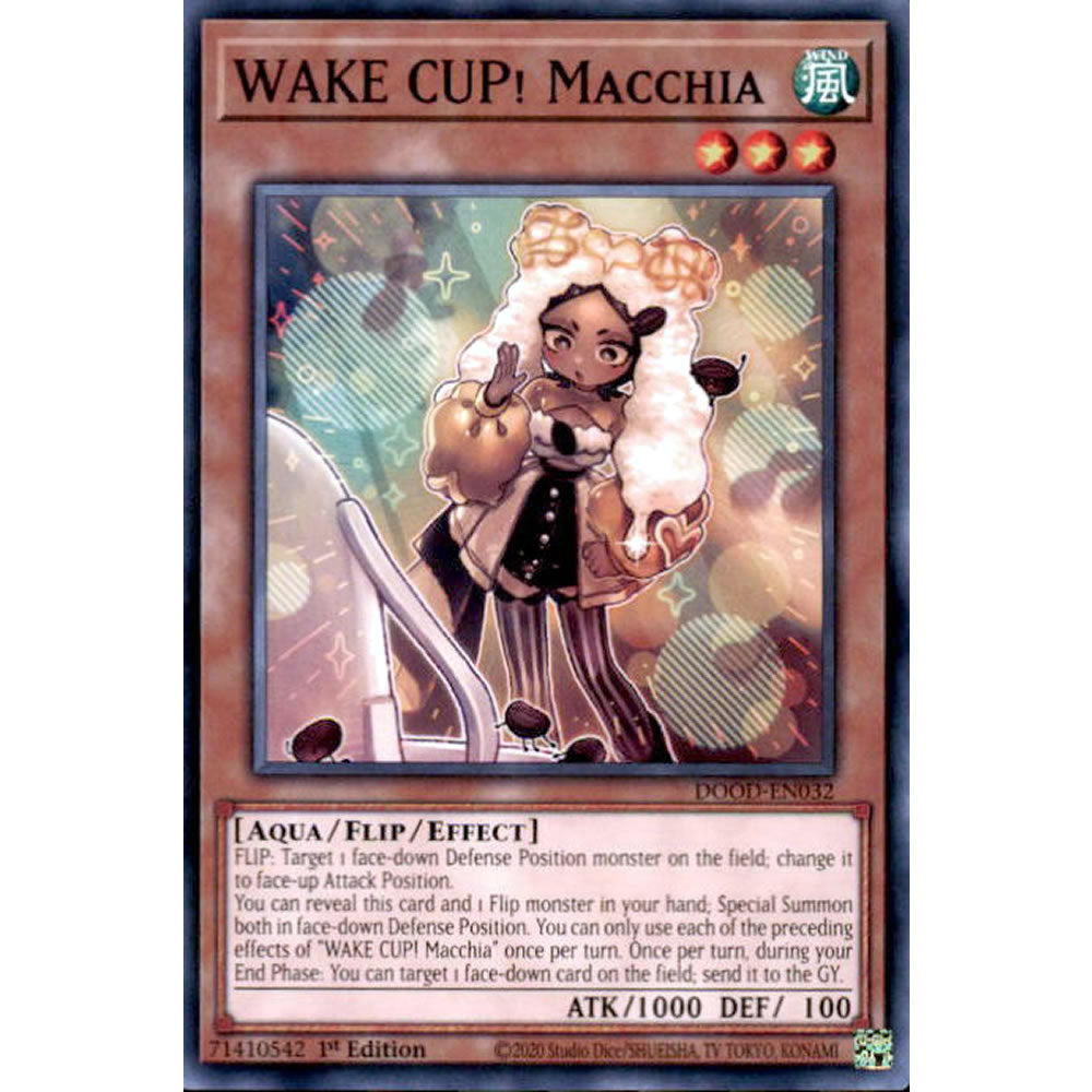 WAKE CUP! Macchia DOOD-EN032 Yu-Gi-Oh! Card from the Doom of Dimensions Set
