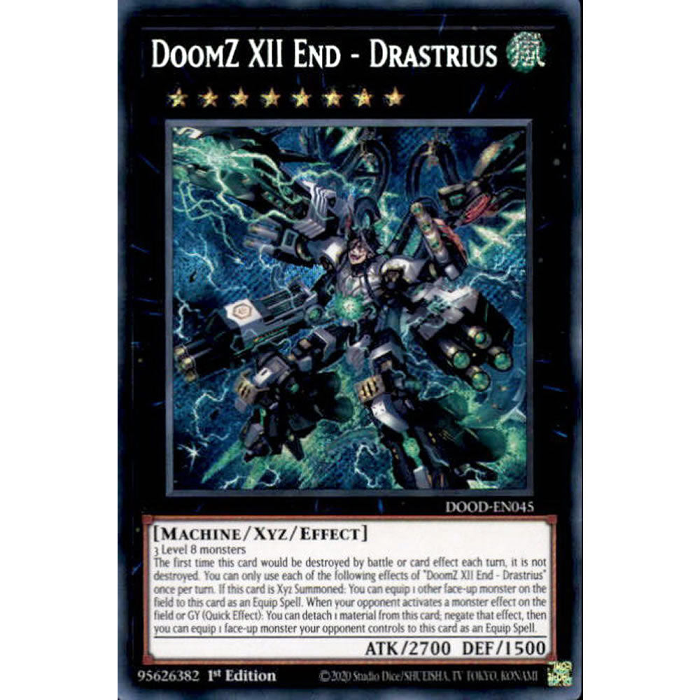 DoomZ XII End - Drastrius DOOD-EN045 Yu-Gi-Oh! Card from the Doom of Dimensions Set