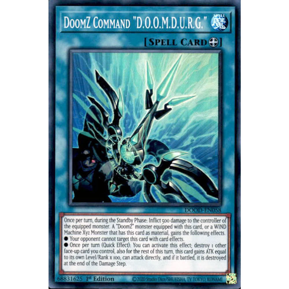 DoomZ Command D.O.O.M.D.U.R.G. DOOD-EN058 Yu-Gi-Oh! Card from the Doom of Dimensions Set