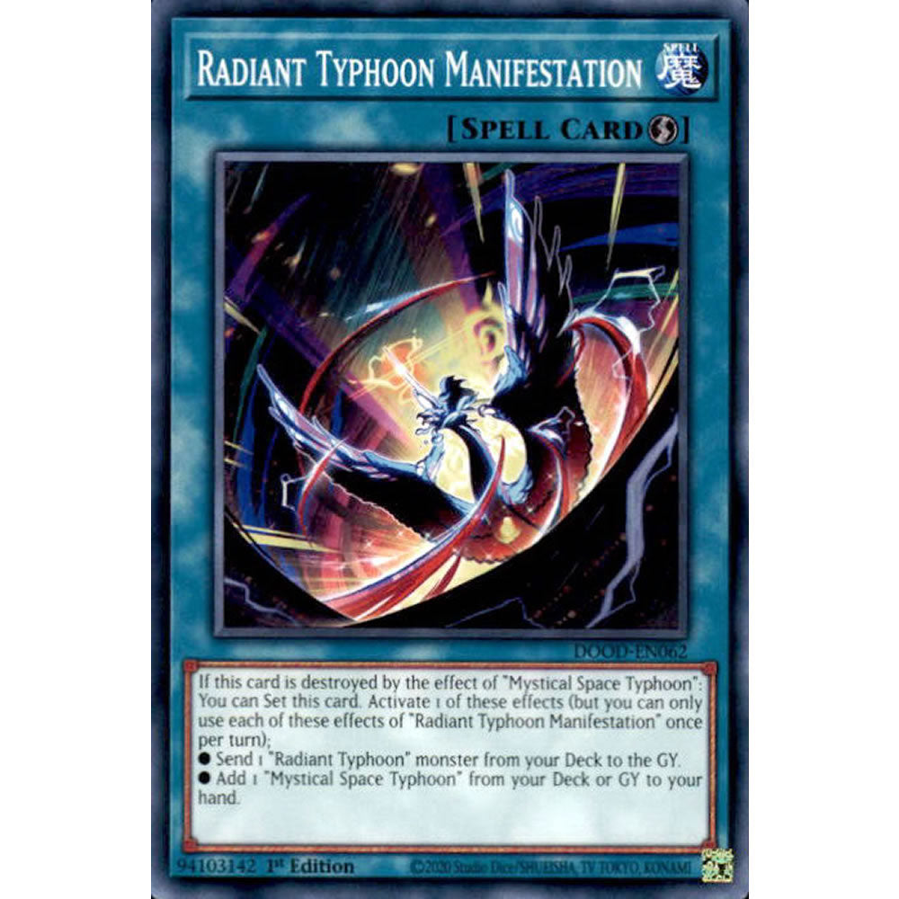 Radiant Typhoon Manifestation DOOD-EN062 Yu-Gi-Oh! Card from the Doom of Dimensions Set