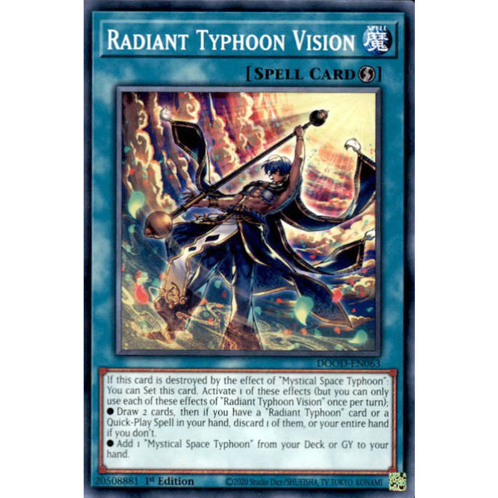 Radiant Typhoon Vision DOOD-EN063 Yu-Gi-Oh! Card from the Doom of Dimensions Set