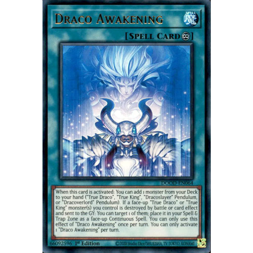 Draco Awakening DOOD-EN064 Yu-Gi-Oh! Card from the Doom of Dimensions Set