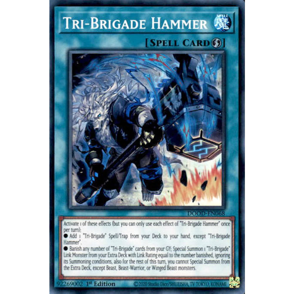 Tri-Brigade Hammer DOOD-EN068 Yu-Gi-Oh! Card from the Doom of Dimensions Set