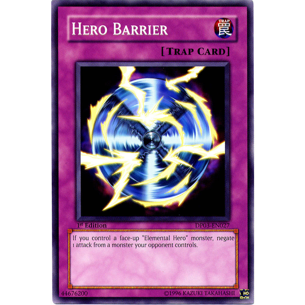 Hero Barrier DP03-EN027 Yu-Gi-Oh! Card from the Duelist Pack: Jaden Yuki 2 Set