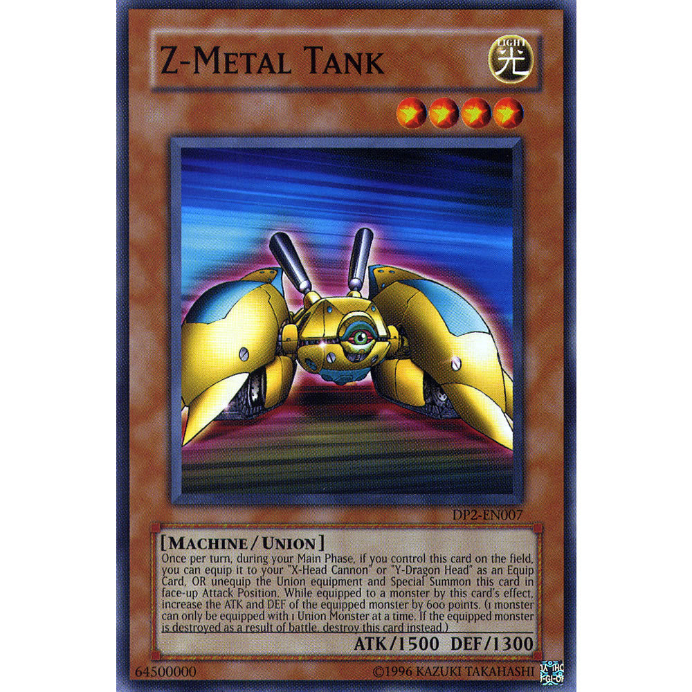 Z-Metal Tank DP2-EN007 Yu-Gi-Oh! Card from the Duelist Pack: Chazz Princeton Set