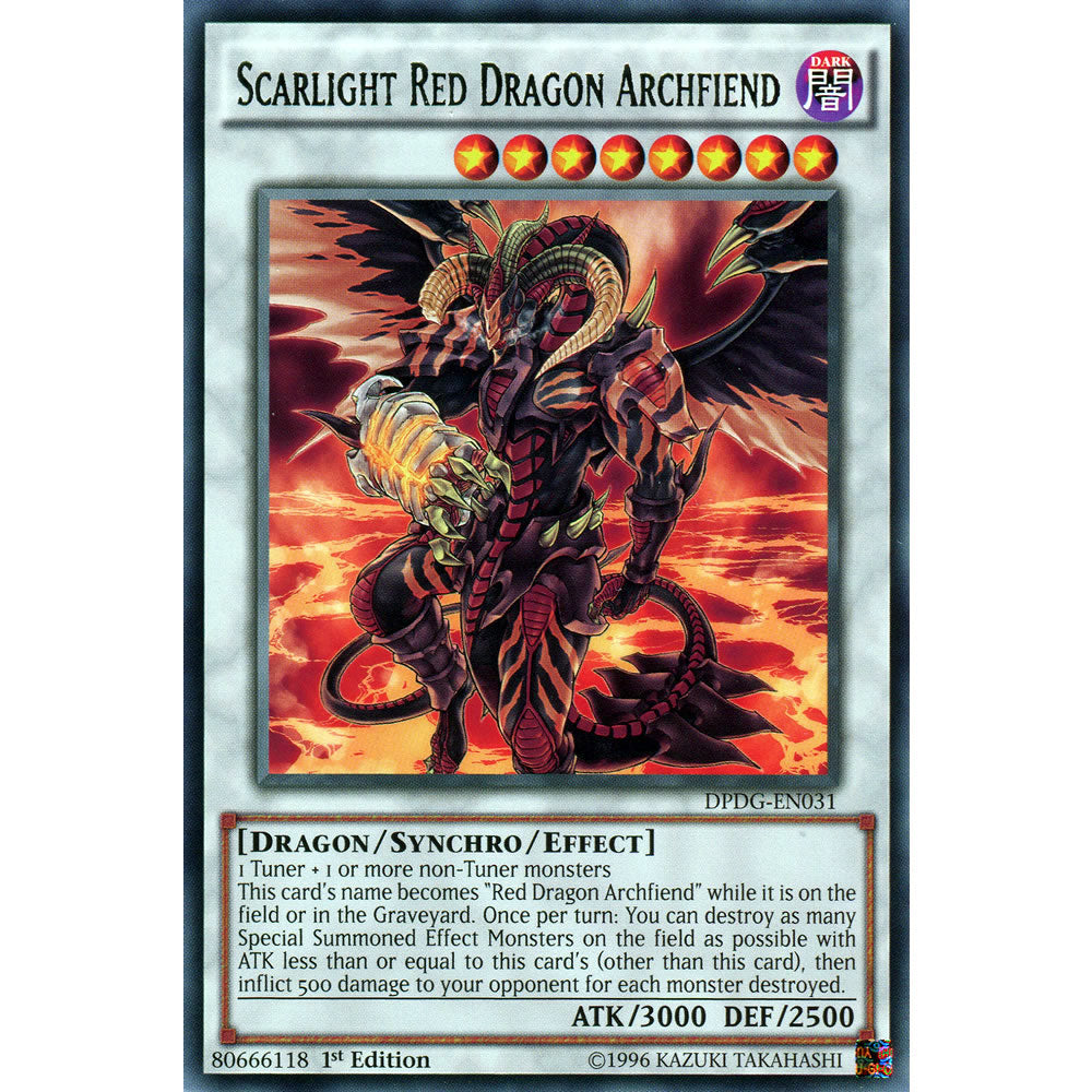 Scarlight Red Dragon Archfiend DPDG-EN031 Yu-Gi-Oh! Card from the Duelist Pack: Dimensional Guardians Set